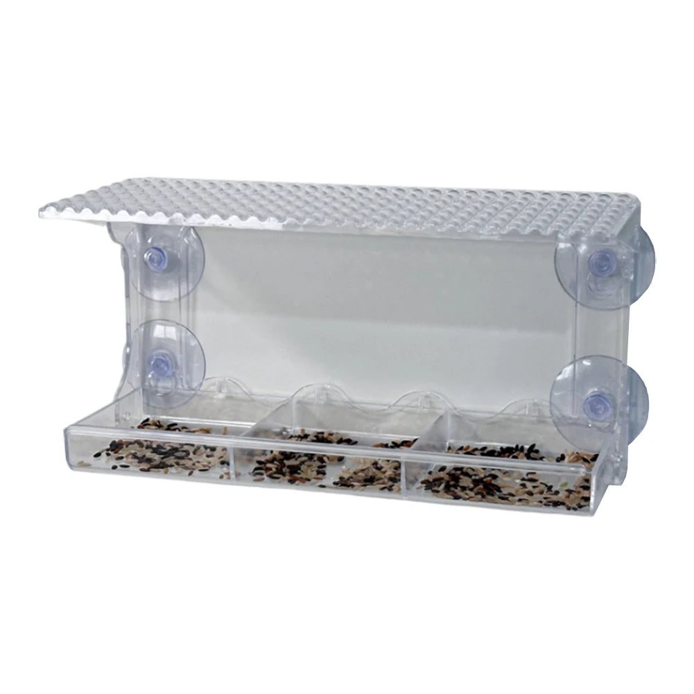 Window Mounted Bird Feeder with Strong Suction Cups