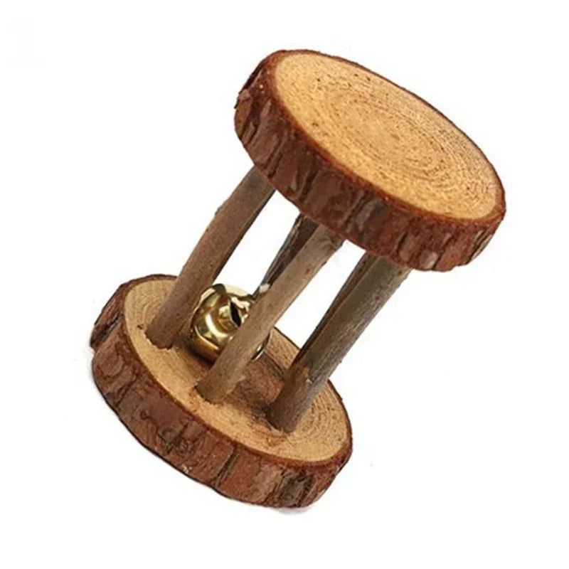 Cute Rabbit Wooden Chew Toys for Guinea Pigs Rat