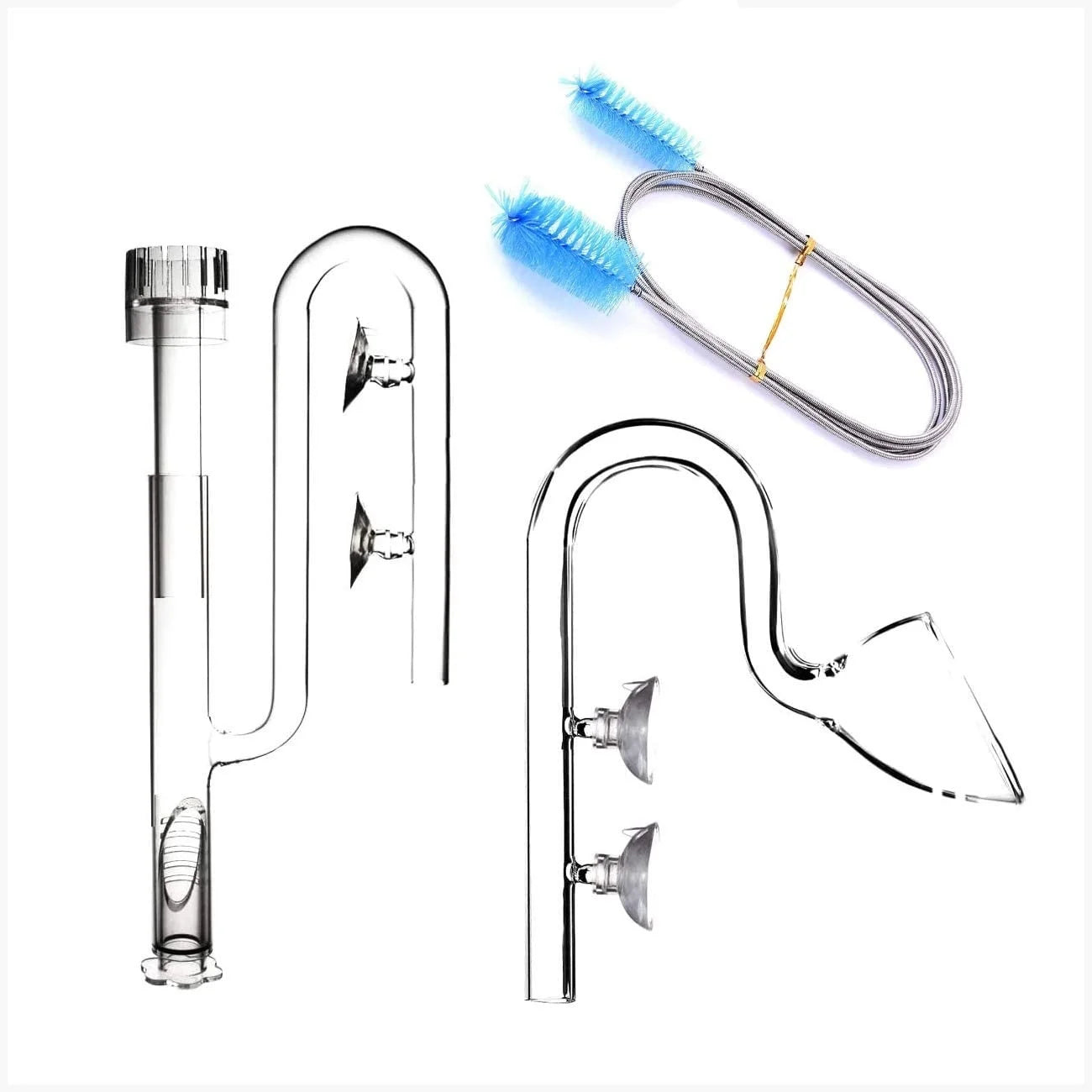 Aquarium Skimmer Glass Lily Pipe Spin Surface Inflow and Outflow 13/17mm Water Plant Tank Filter ADA Quality Fish Tank Filter