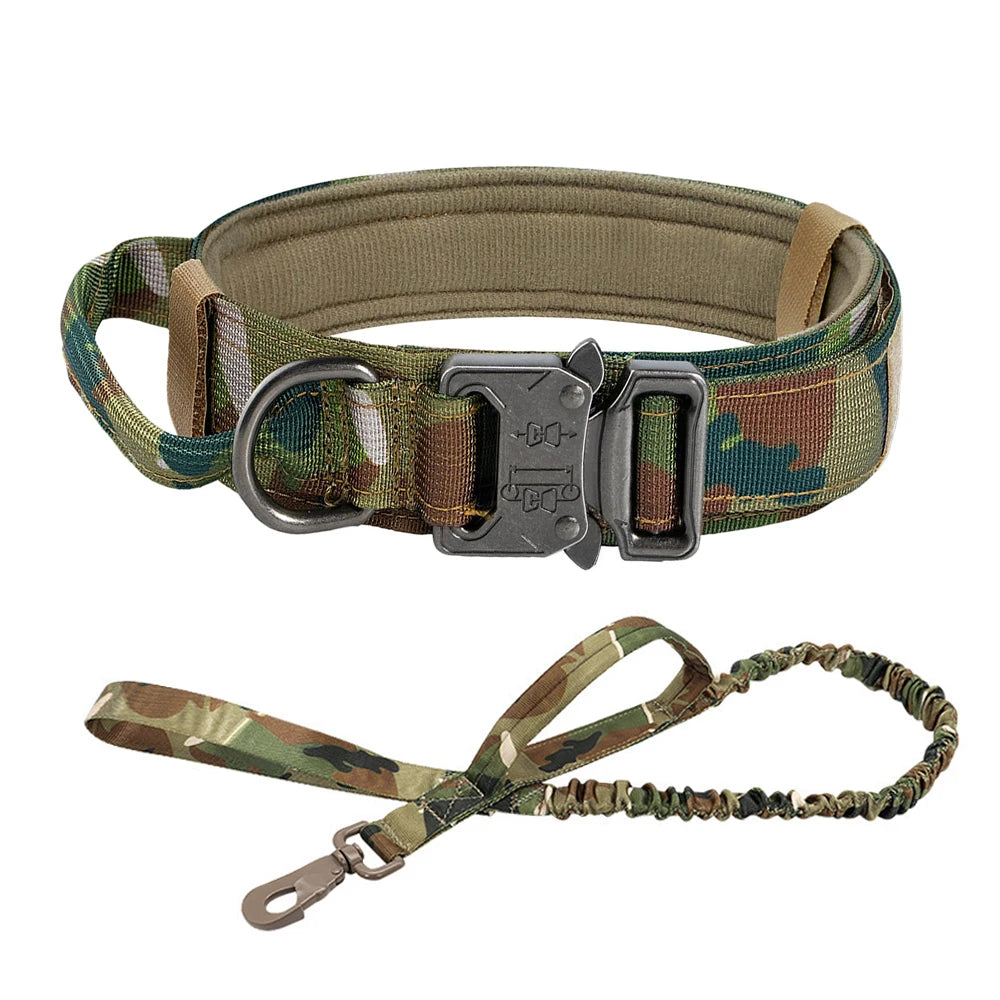 Dog Training Collar. Tactical With Metal Buckle.