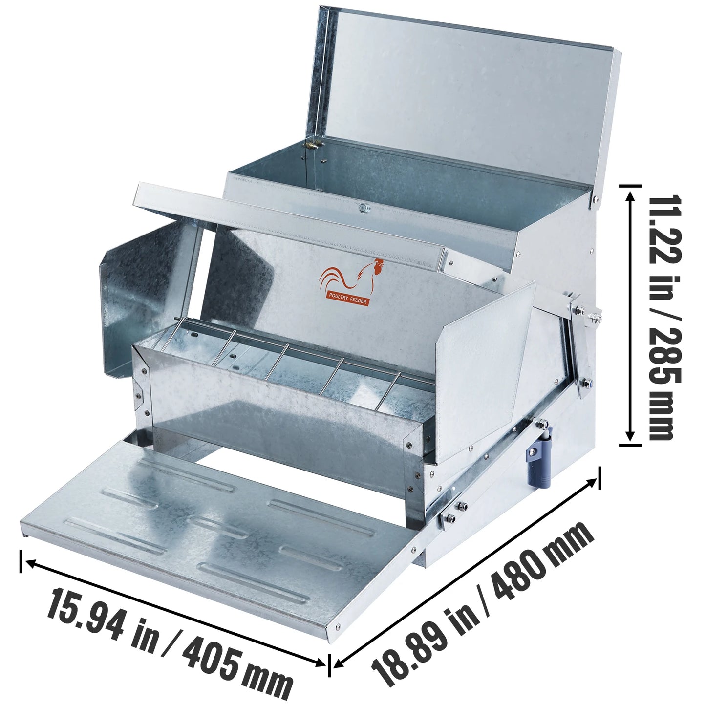 Automatic Chicken Feeder 25 lbs Capacity Poultry Feeder