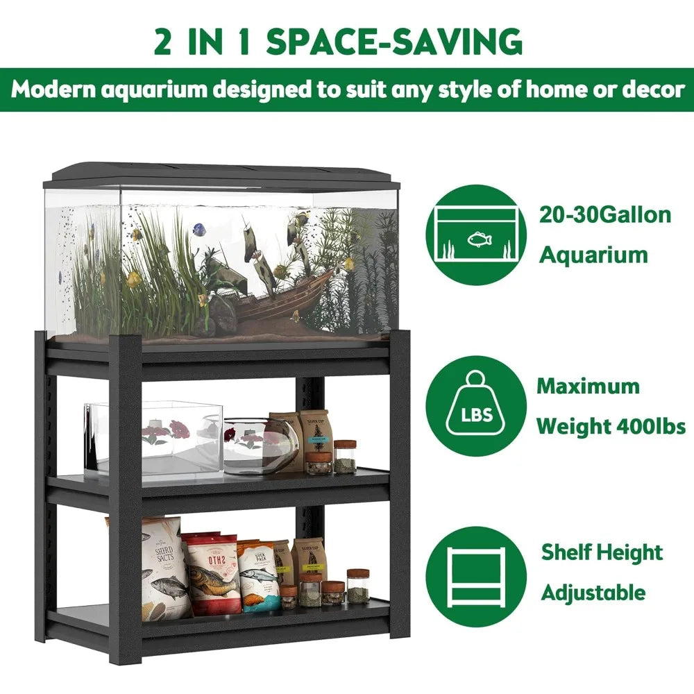 20 30 Gallon Fish Tank Stand, Metal