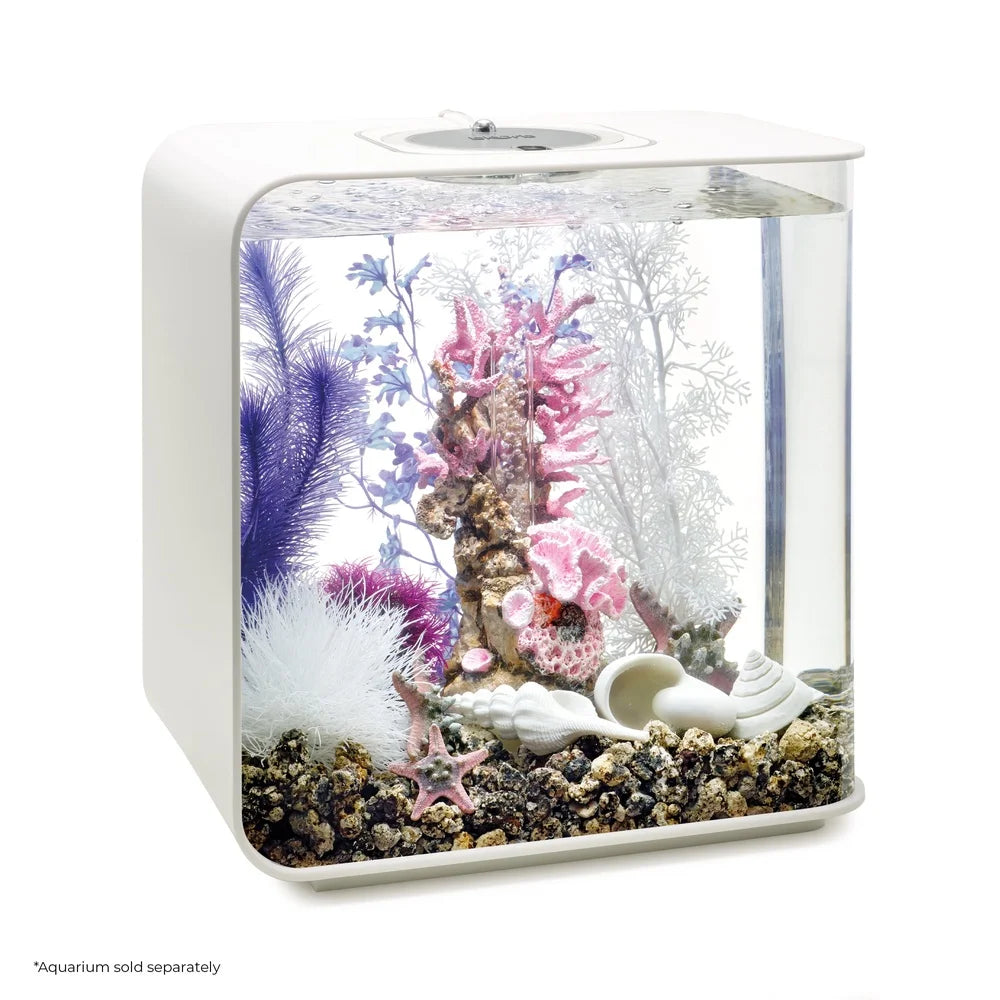 Pink Ocean Aquarium Decor Set with Seashells