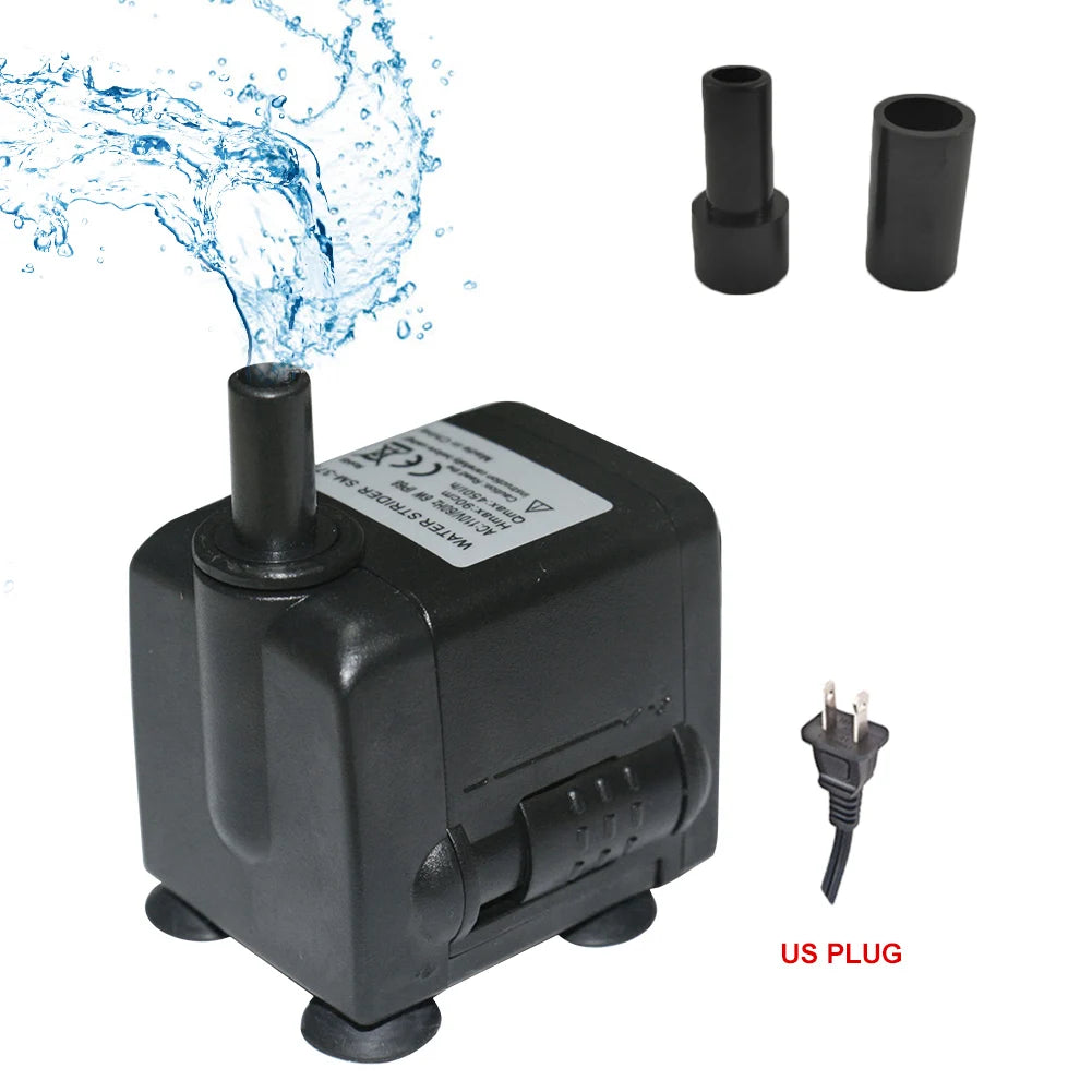 3W/4W/5W/6W Ultra-Quiet Submersible Aquarium Water Pump