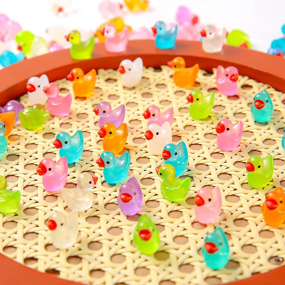 1000Pcs Luminous Mini Resin Duck