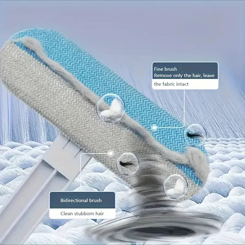 Ergonomic Pet Grooming Brush for Dogs & Cats - Gentle Shedding Control with Durable Nylon Bristles, Easy to Clean, Skin-