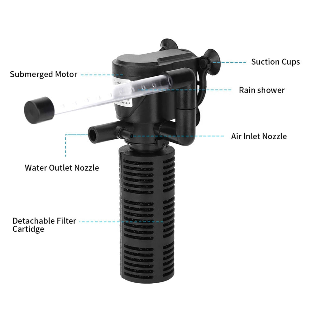 3 in 1 Silent Aeration Water Purifier, Submersible