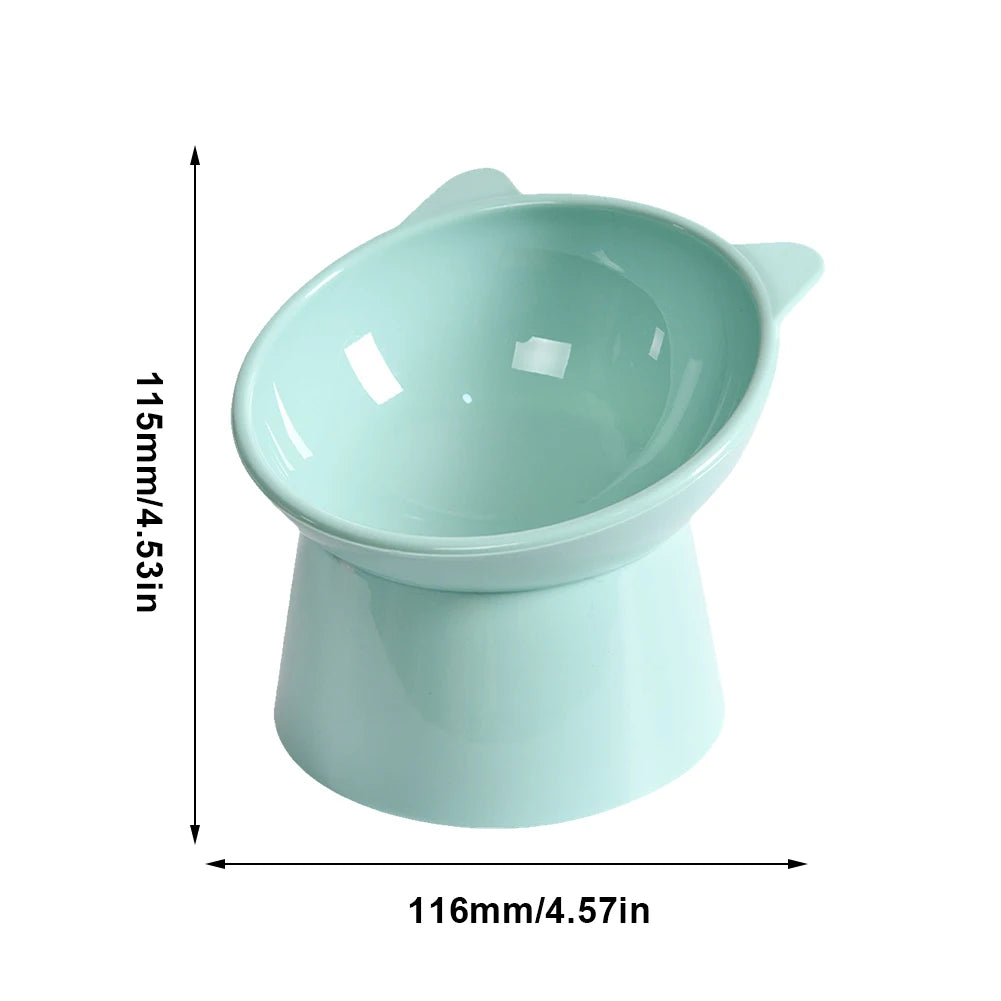 Tilted Cat Food Bowl Elevate Ergonomic Raised