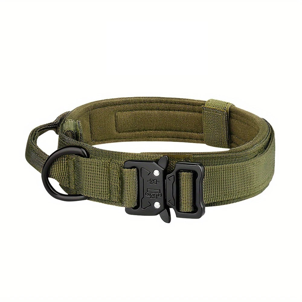 Dog Training Collar. Tactical With Metal Buckle.