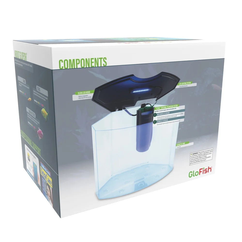 5 Gallon Aquarium Kit with Light Fluorescent