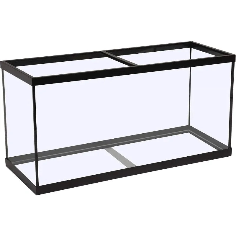 Rectangular Fish Tank, Glass Aquarium 55 Gallons
