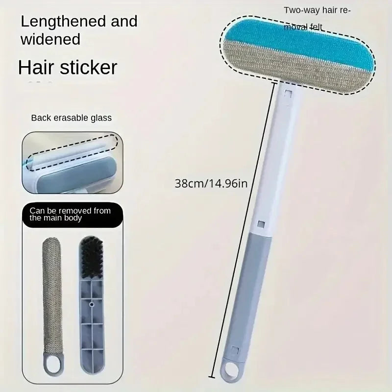 Ergonomic Pet Grooming Brush for Dogs & Cats - Gentle Shedding Control with Durable Nylon Bristles, Easy to Clean, Skin-
