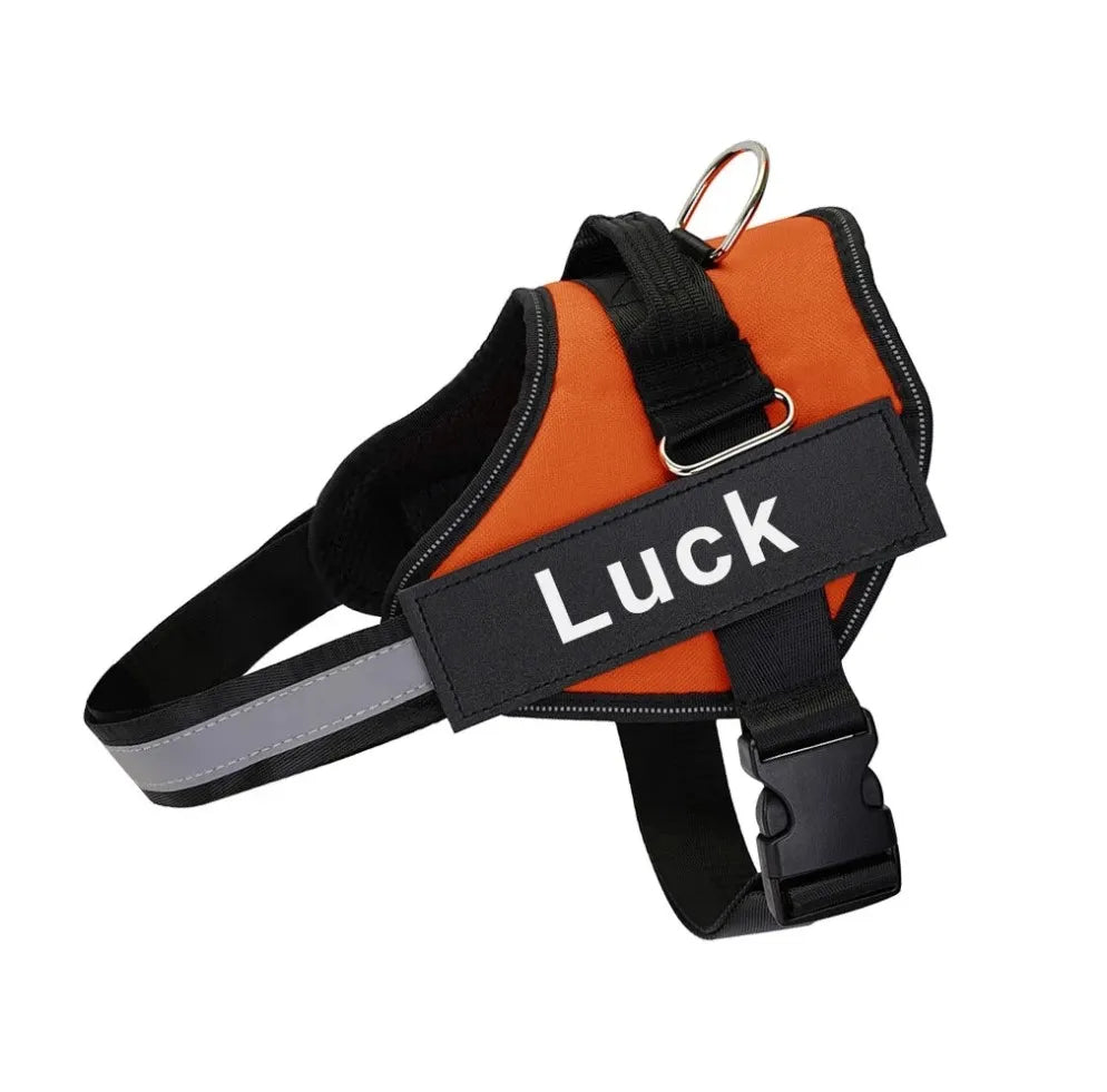 Dog Harness Reflective Vest ID Patch