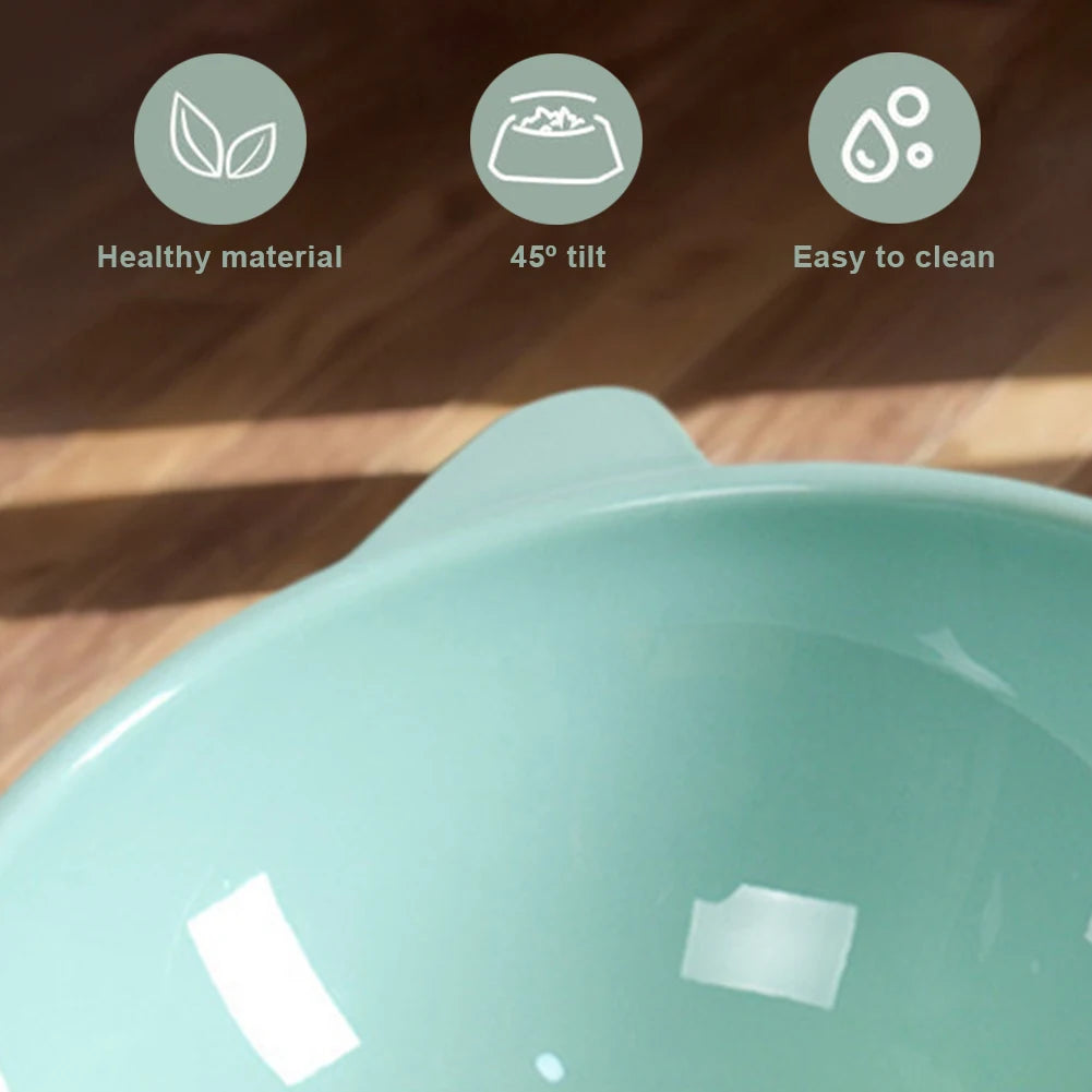 Tilted Cat Food Bowl Elevate Ergonomic Raised