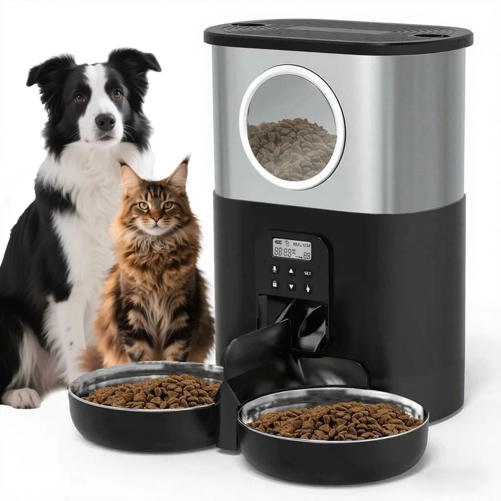 5L Automatic Cat Feeder with Voice Recording