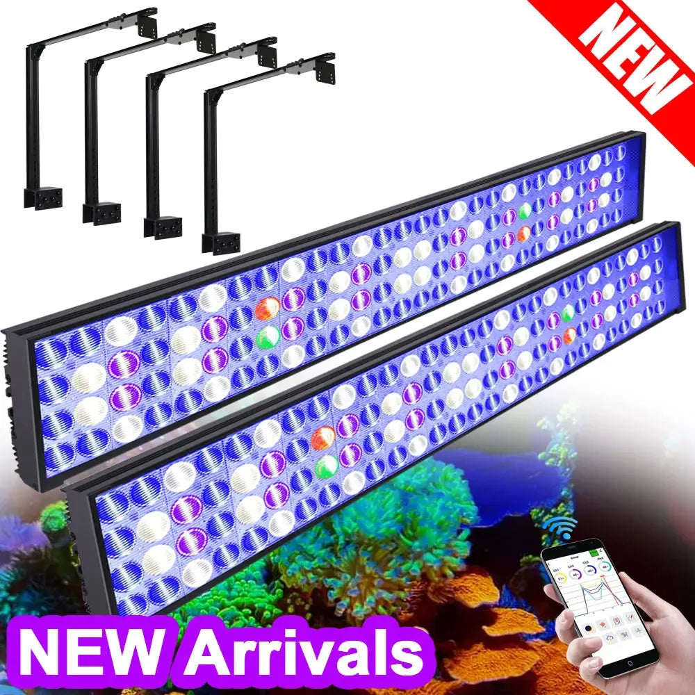 2PCS H75 WiFi Marine Aquarium Light Full Spectrum