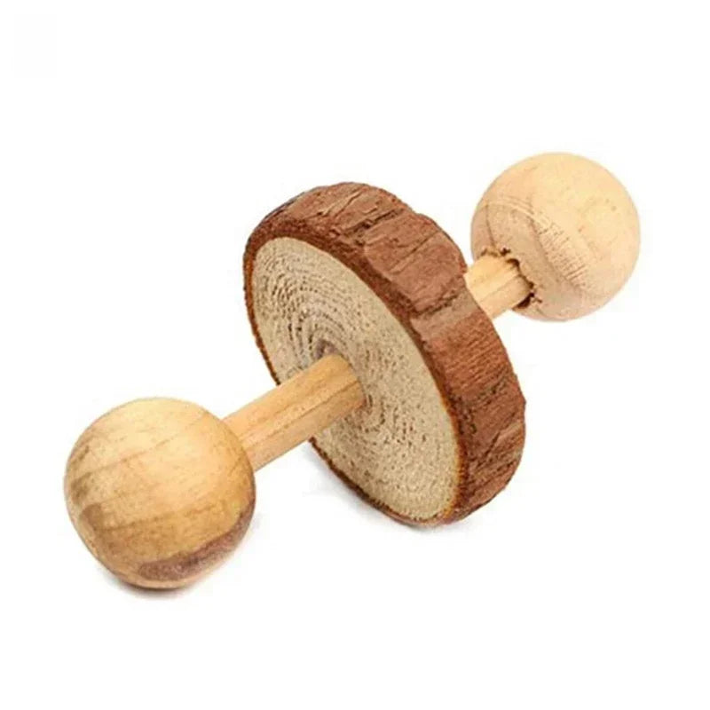 Cute Rabbit Wooden Chew Toys for Guinea Pigs Rat