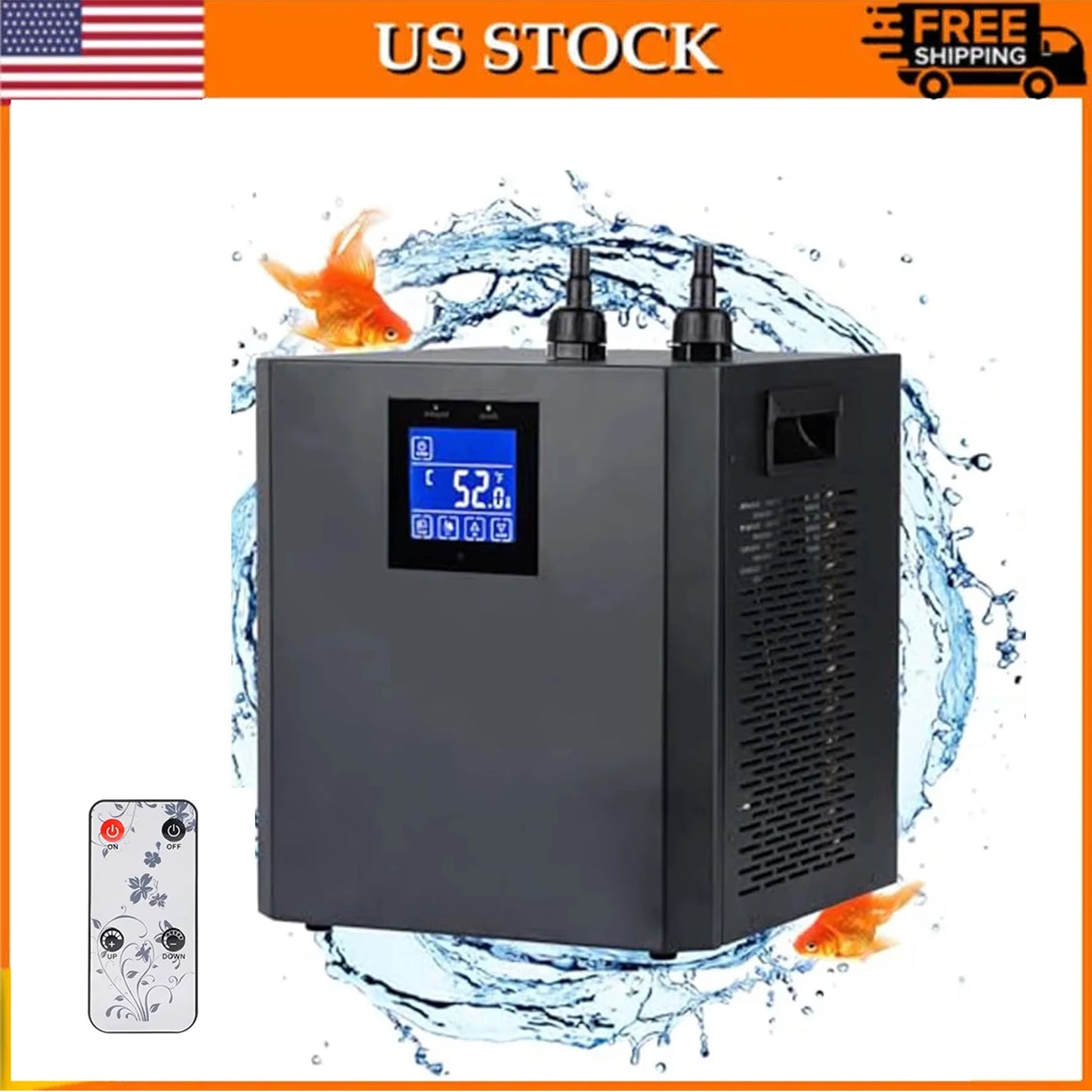 Aquarium Chiller for Fish Tank - 1/3HP Water Chiller