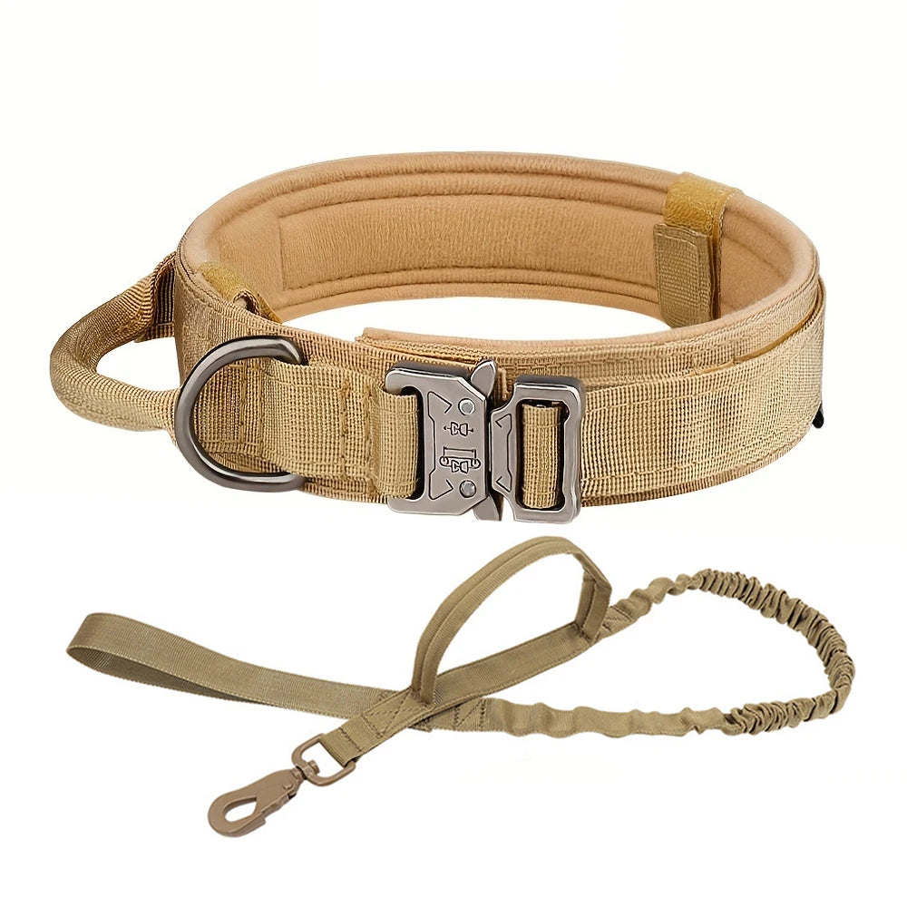 Dog Training Collar. Tactical With Metal Buckle.