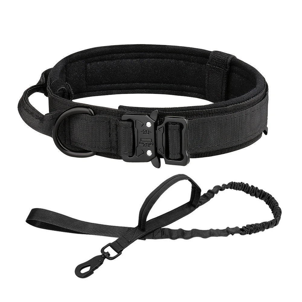 Dog Training Collar. Tactical With Metal Buckle.