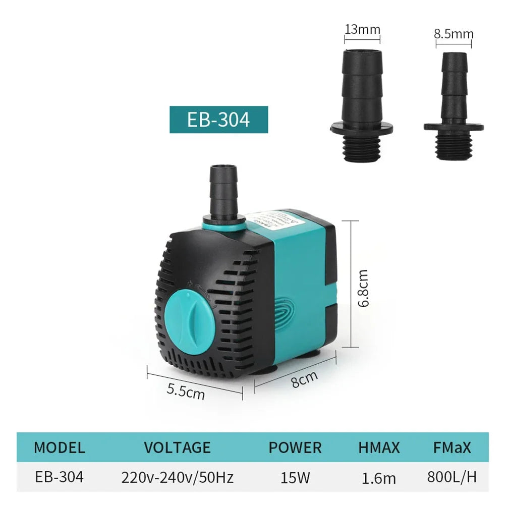 3W/4W/5W/6W Ultra-Quiet Submersible Aquarium Water Pump