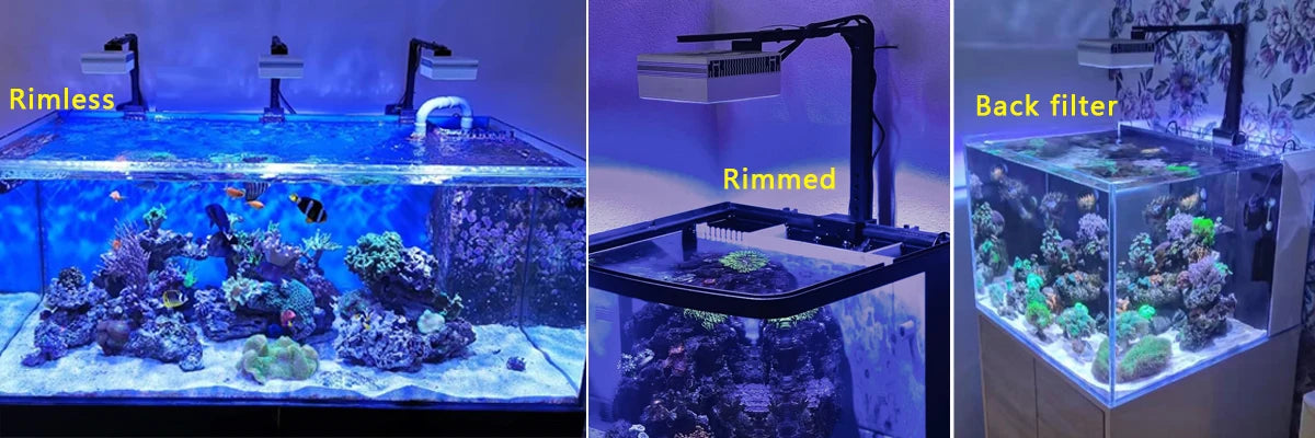 RL90 WiFi Aquarium LED Lighting 100W, Marine Tank.