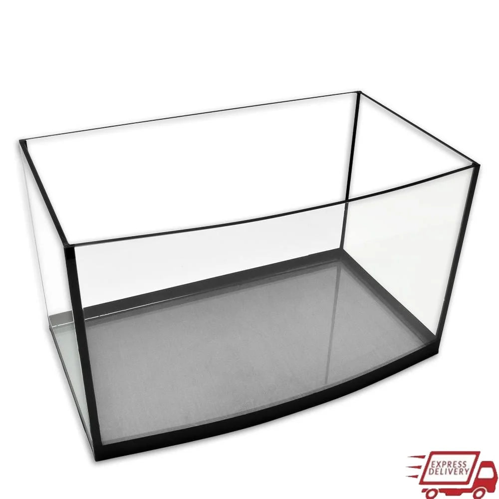 Bowfront Glass Aquarium 3.5 Gallon Tank Curved Front