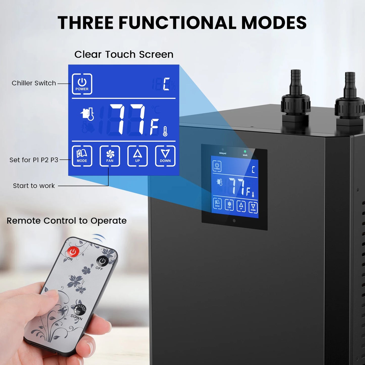 Aquarium Chiller for Fish Tank - 1/3HP Water Chiller