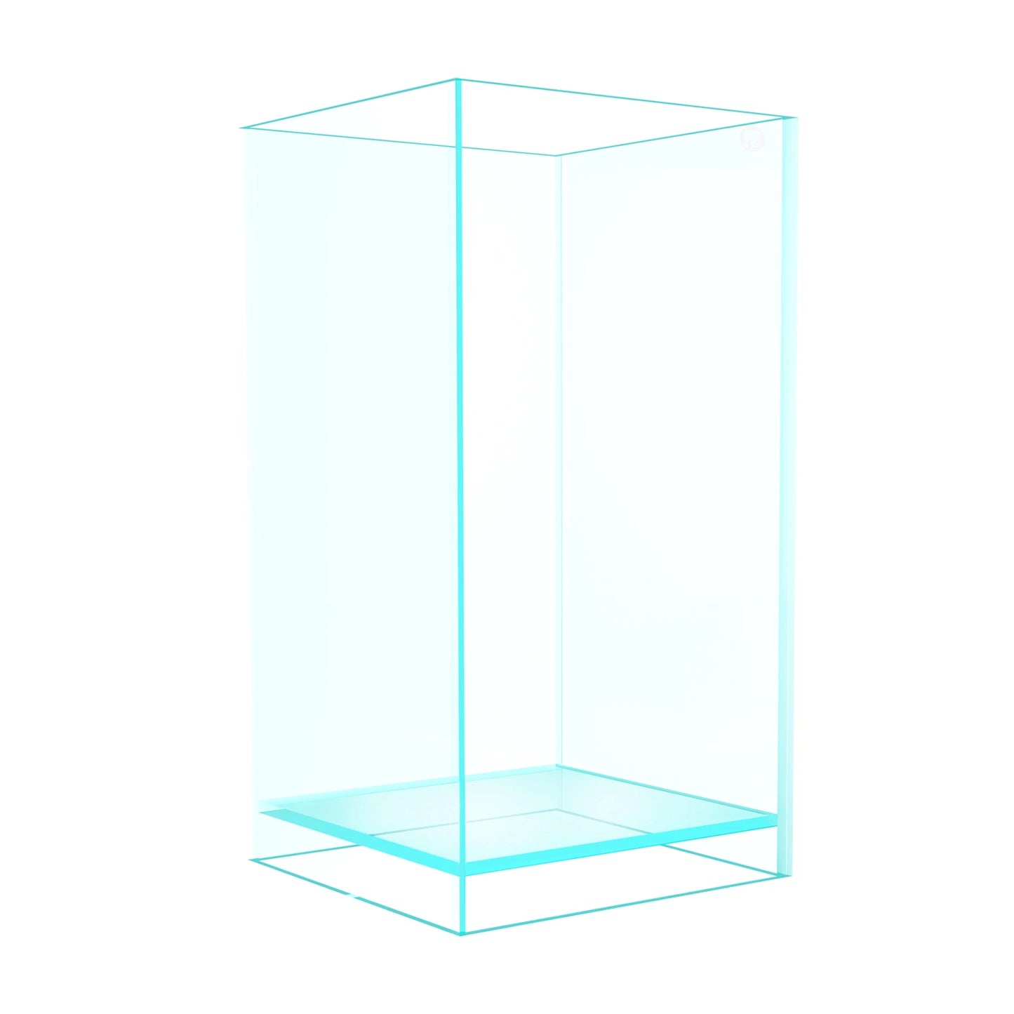 Rimless Low Iron Fish Tank Ultra-White Translucent Glass