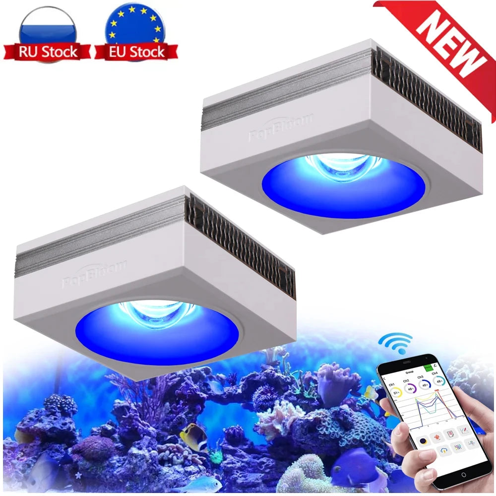 RL90 WiFi Aquarium LED Lighting 100W, Marine Tank.