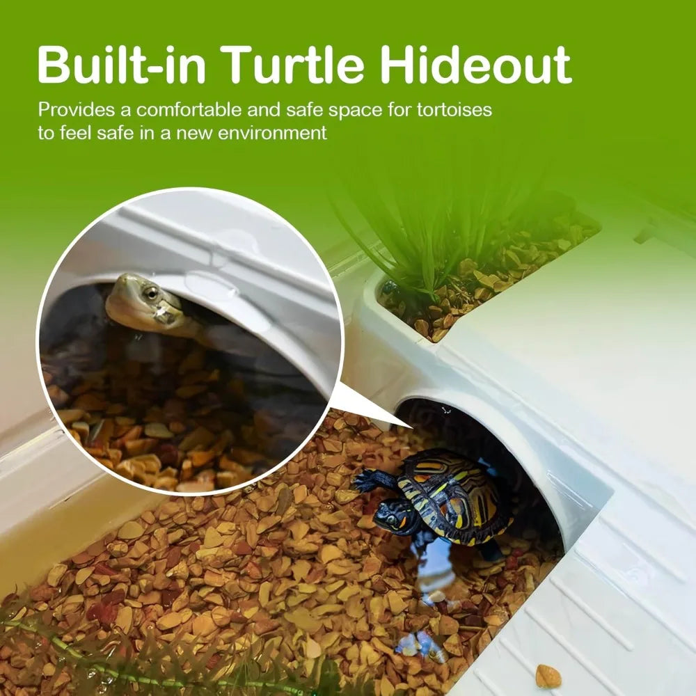 Turtle Tank Habitat Kit w/Multi-Function Area