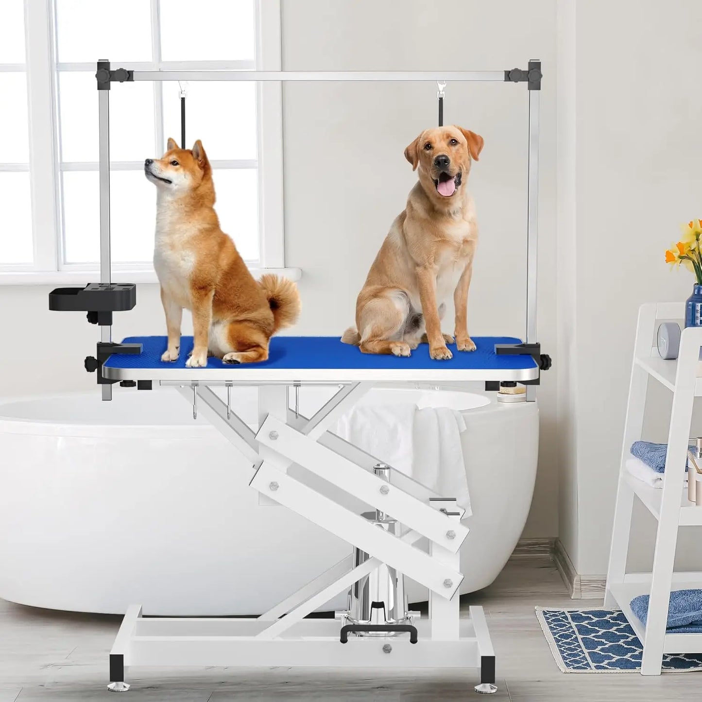 42" Hydraulic Pet Grooming Table w/Anti-Static Table