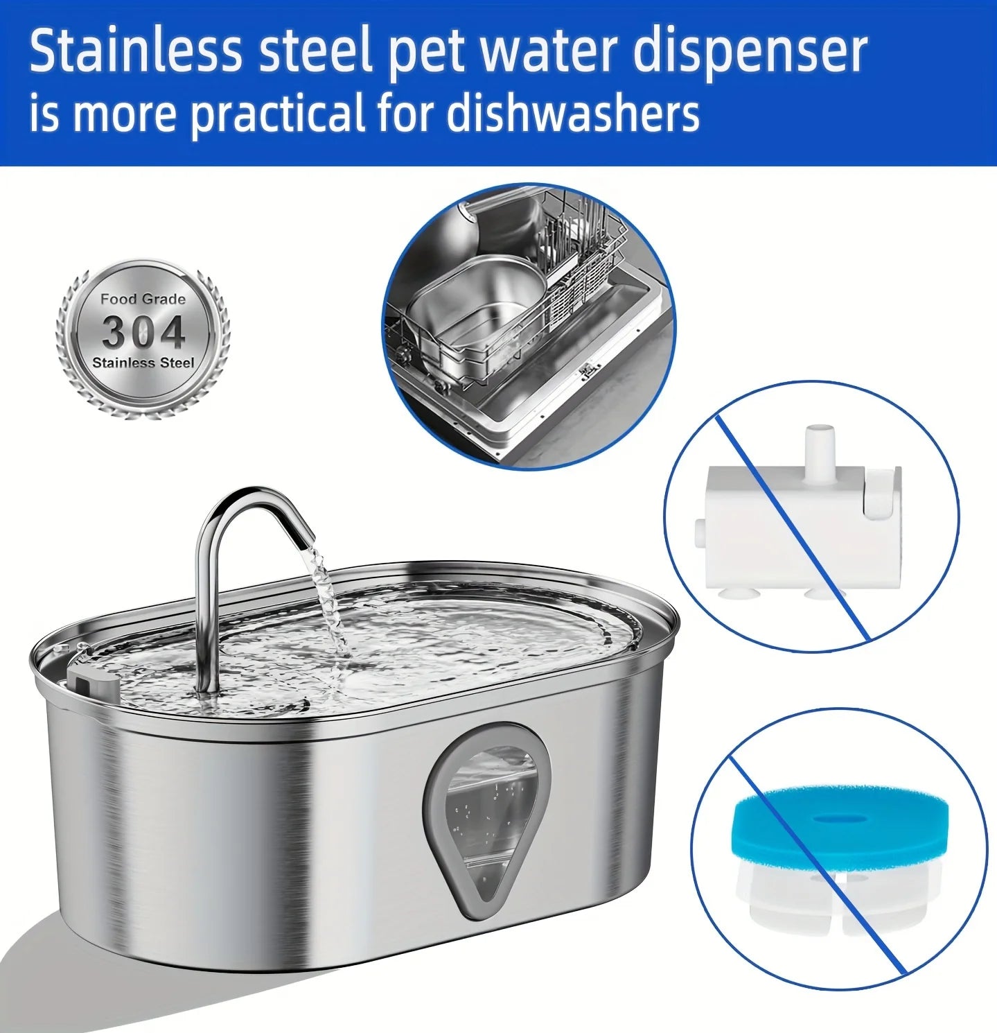 Multiple Pet Automatic Water Dispenser 67 oz.