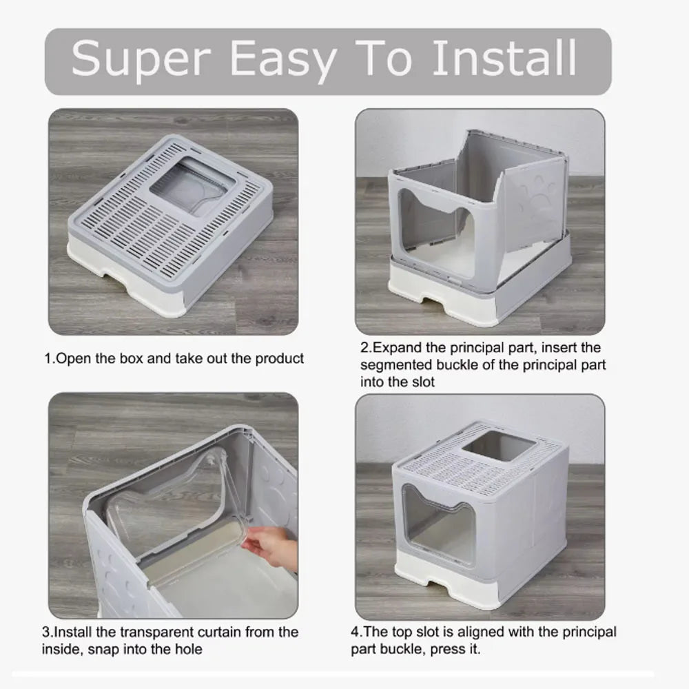 Foldable Litter Box: Drawer Design