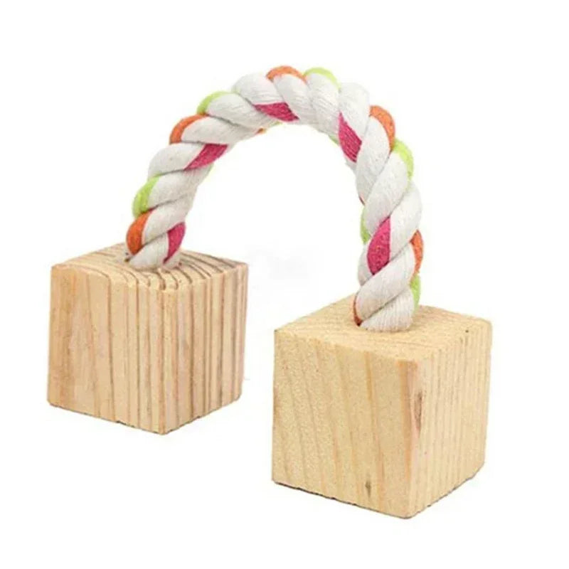 Cute Rabbit Wooden Chew Toys for Guinea Pigs Rat