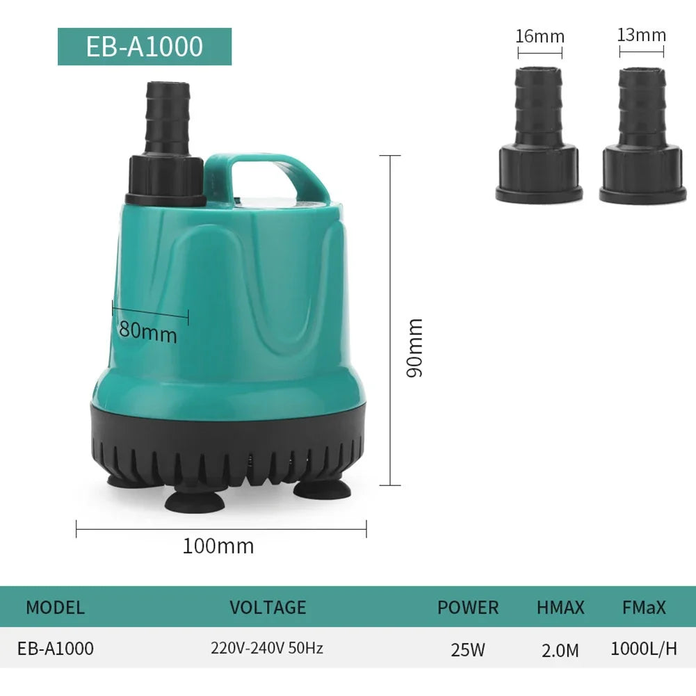 3W/4W/5W/6W Ultra-Quiet Submersible Aquarium Water Pump