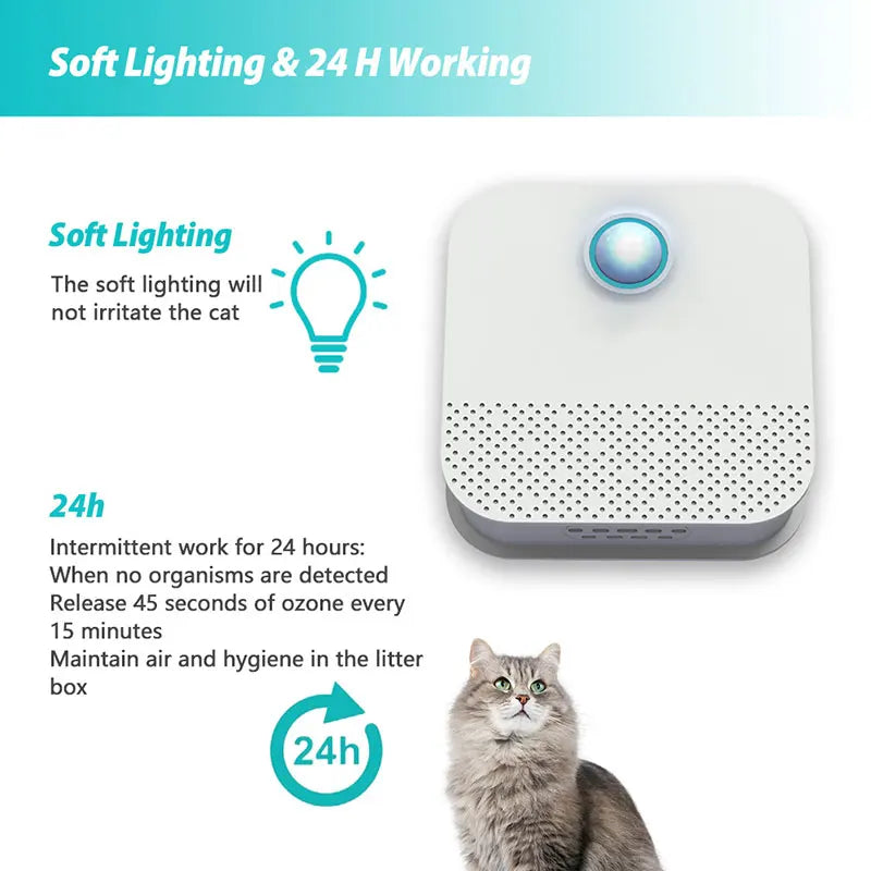 Smart Cat Odor Purifier for Cats Litter Box