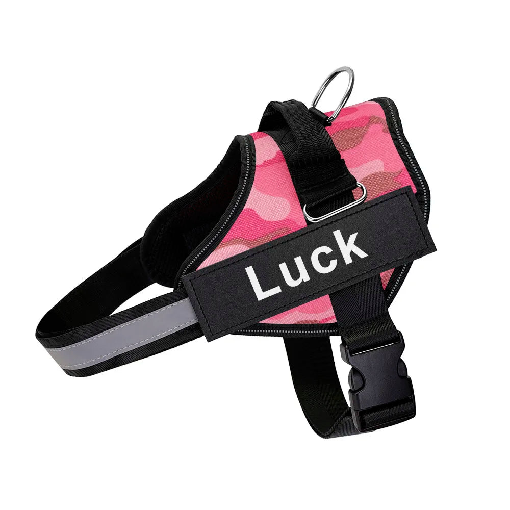 Dog Harness Reflective Vest ID Patch