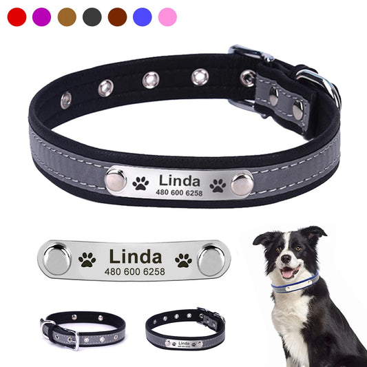 Personalized Reflective Dog Collar