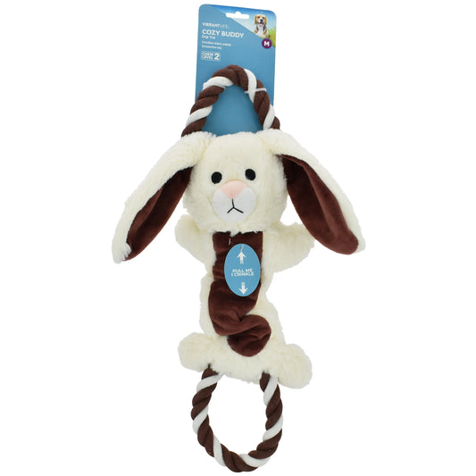 Rope Dog Toy, Pull and Crinkle Animal