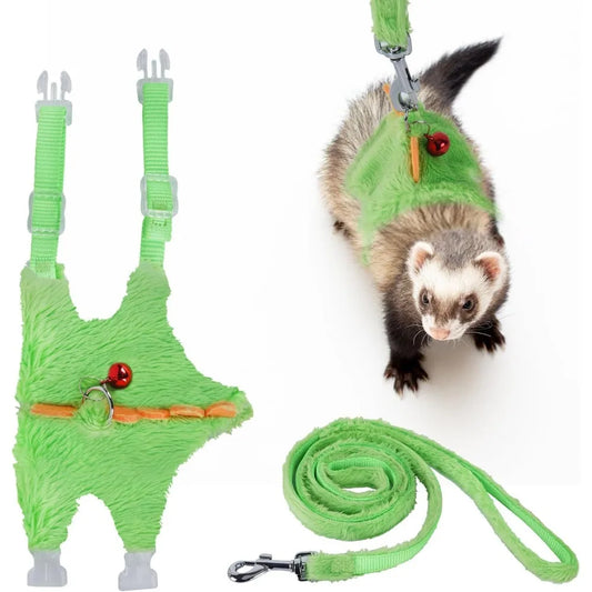 Ferret Harness and Leash Set with Safe Bell
