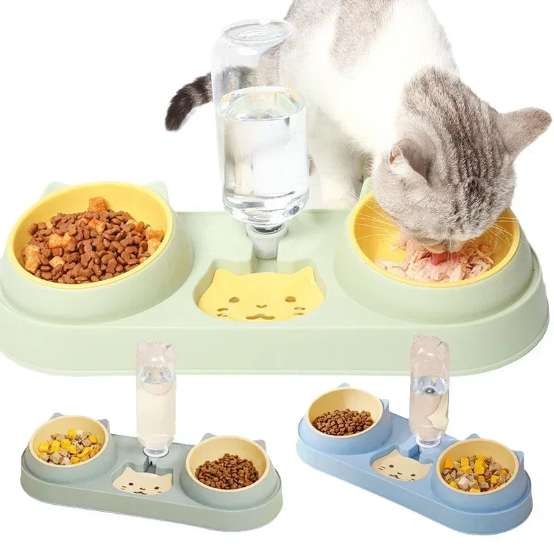 Automatic Cat And Dog Bowl With Water Fountain