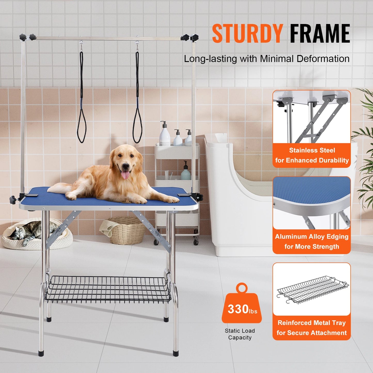 Pet Grooming Table Two Arms with Clamp