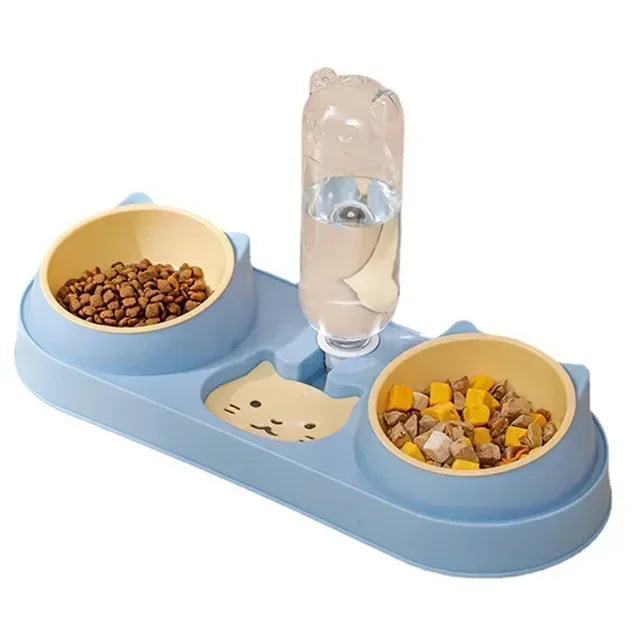 Automatic Cat And Dog Bowl With Water Fountain