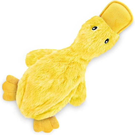Dog Toy No Stuffing Duck with Soft Squeaker