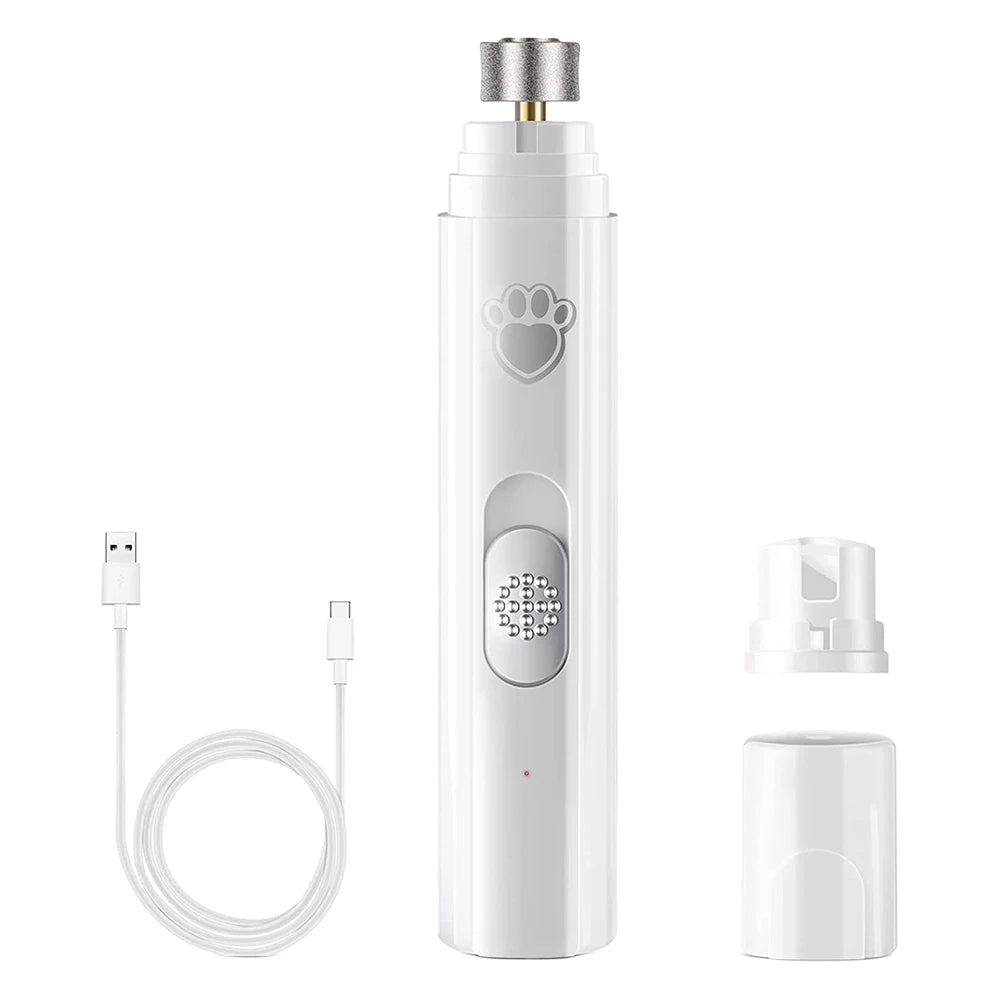 Electric Dog Nail Grinder USB Rechargeable LED