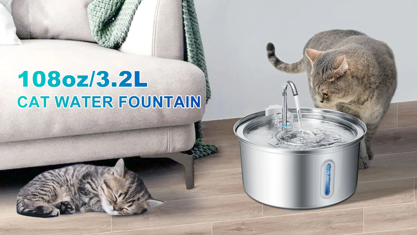 Cat 108 oz. Water Fountain