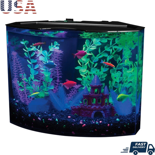 5 Gallon Aquarium Kit with Light Fluorescent