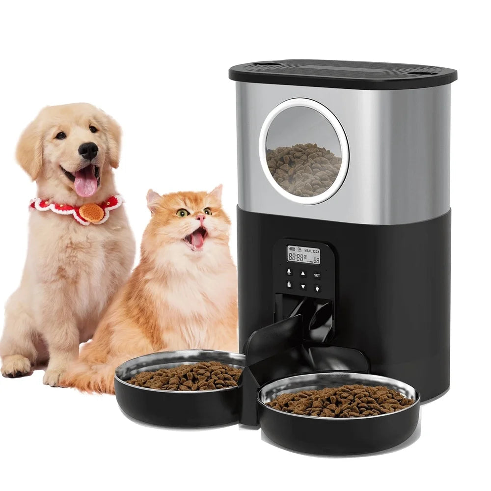 5L Automatic Cat Feeder with Voice Recording