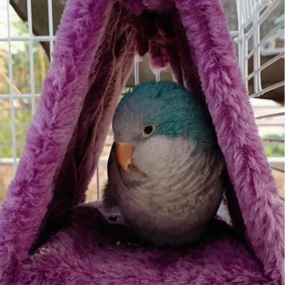 1pcs Pet Bird Parrot Cages Tent Fashion Hanging Cave